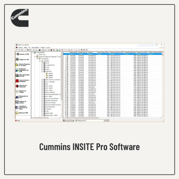 Cummins INSITE Pro Software