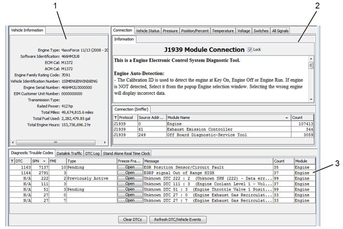 navistar engine diagnostic